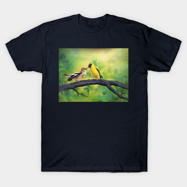 A Courtship for Love Birds T-Shirt by artdesrapides